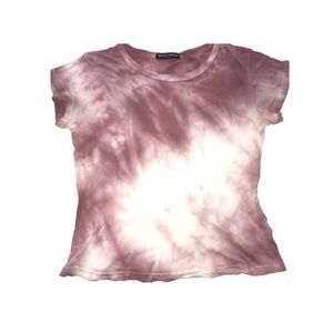 brandy melville pink tie dye tshirt